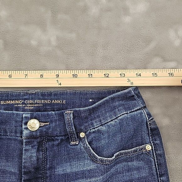 Chicos Jeans Size 2R Chicos 00R Pearls So Slimming Girlfriend Ankle Beads 28x26 - Picture 10 of 13